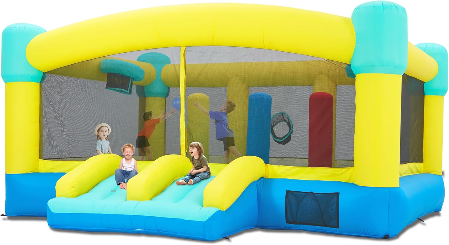 Kids Outdoor Wendy House - Grande Castello Gonfiabile, 15 x 14.8