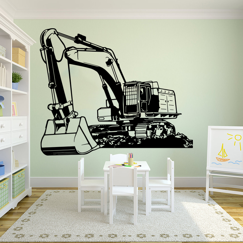 Kids Outdoor Digger - Grande attrezzatura pesante Escavatore Scavatore Adesivo