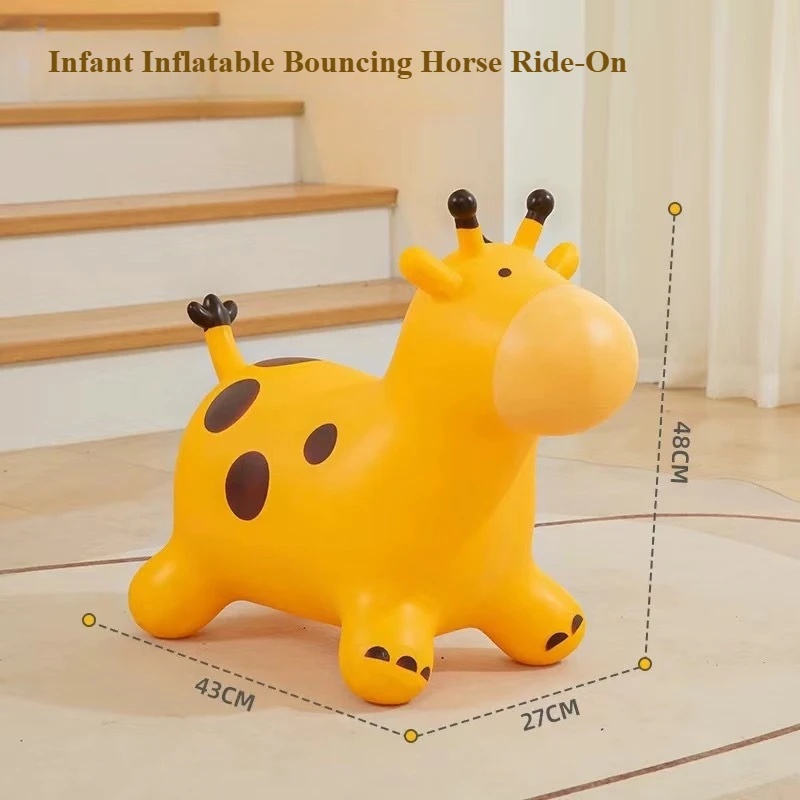 Kids Outdoor Jumping Toys - Cavallo Gonfiabile in PVC Rinforzato, Giocattolo