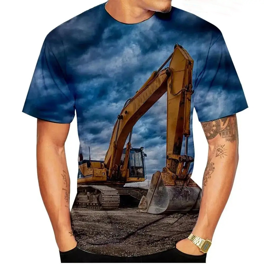 Kids Outdoor Digger - Modello escavatore T-shirt con stampa 3D