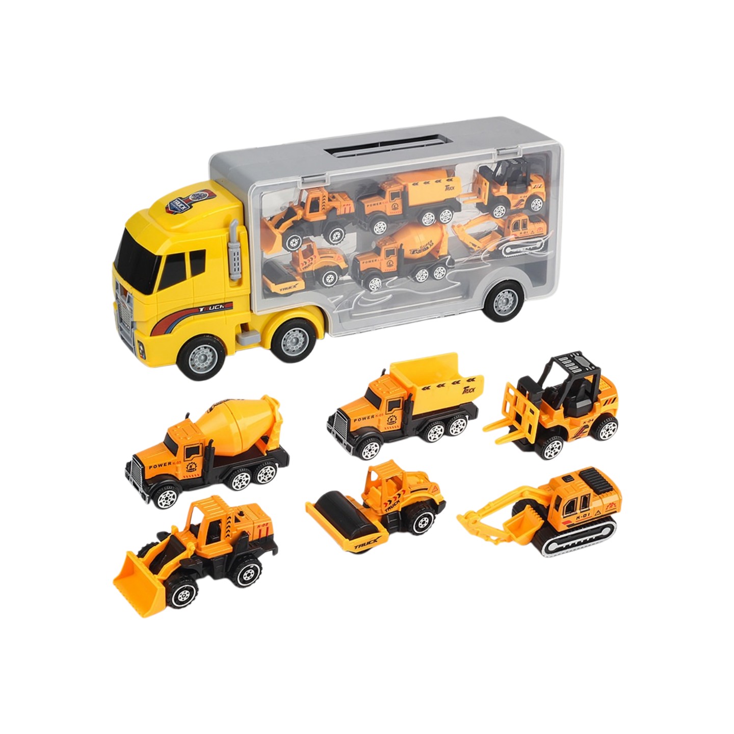 Kids Outdoor Digger - Set di 10 Veicoli da Costruzione