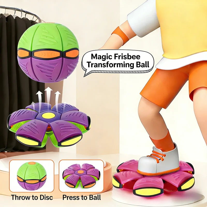 Kids Outdoor Jumping Toys - Palla Volante Deformabile per Esterni e