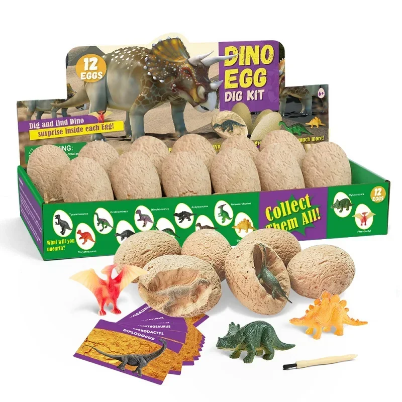 Kids Outdoor Digger - Kit di Scavo Uova di Dinosauro,