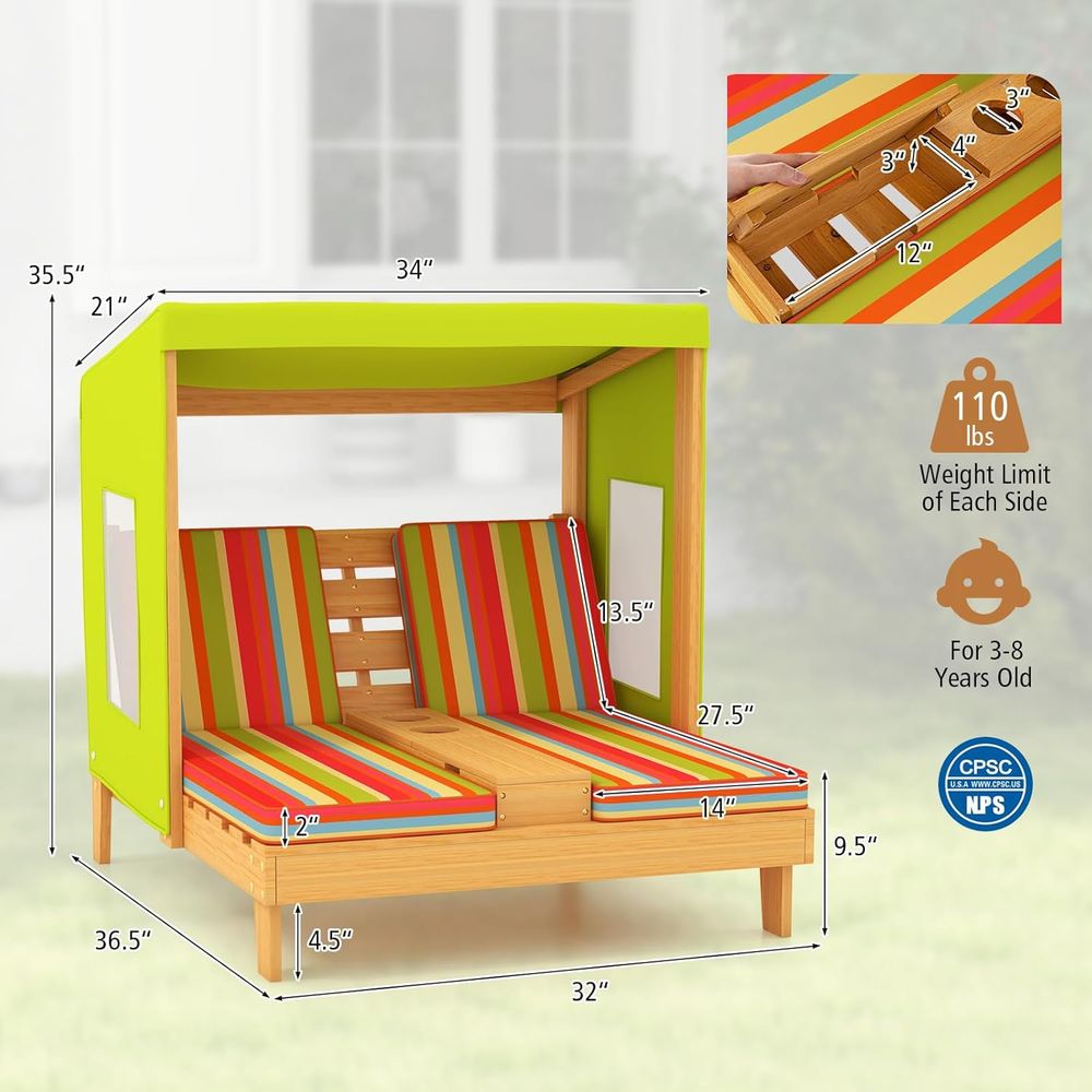 Sdraio per Bambini da Esterno, - Kids Outdoor Lounger Chair recensione e prezzo