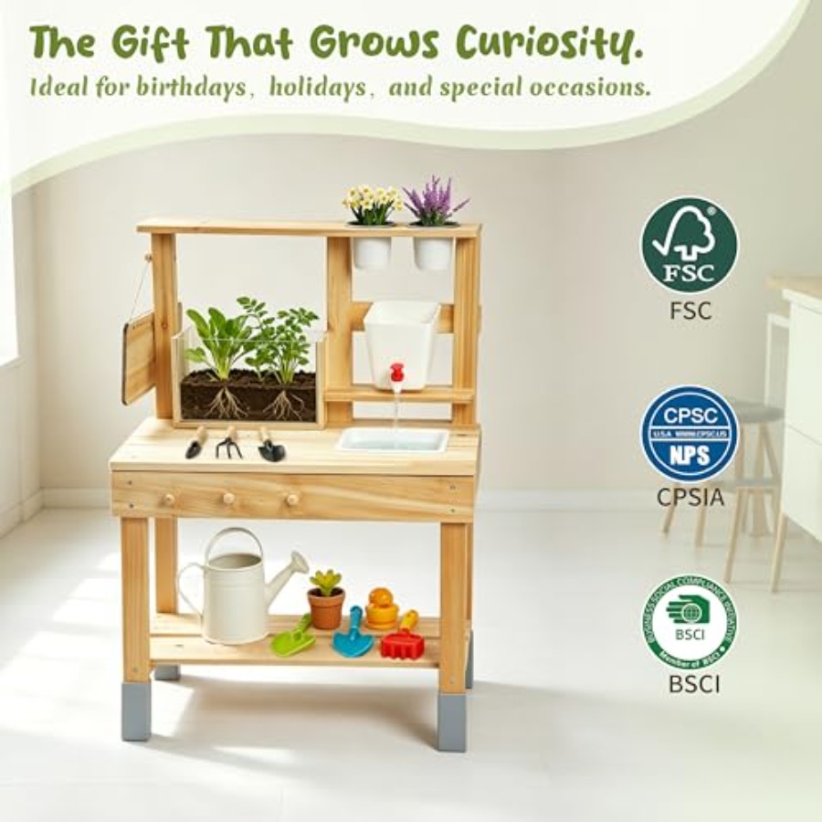 Banco da Giardinaggio per Bamb - Kids Outdoor Chalkboard recensione e prezzo