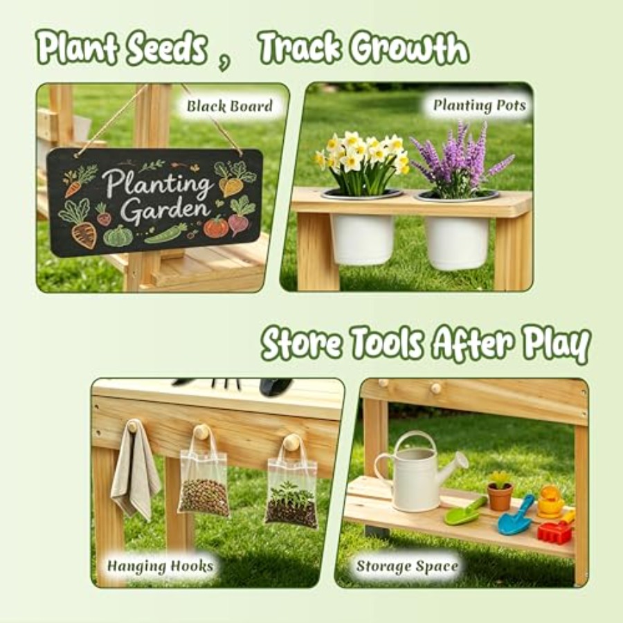 Banco da Giardinaggio per Bamb - Kids Outdoor Chalkboard recensione e prezzo