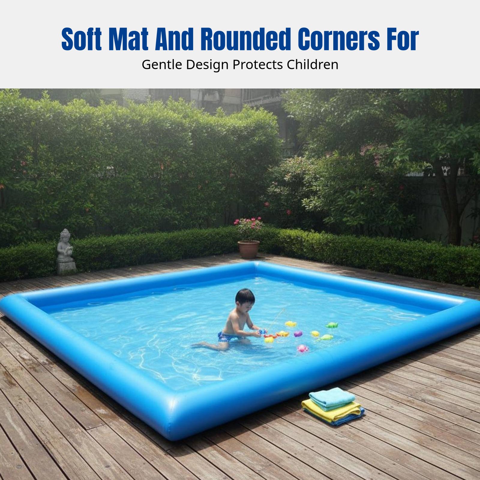 Piscina Gonfiabile Resistente, - Kids Outdoor Water Play recensione e prezzo