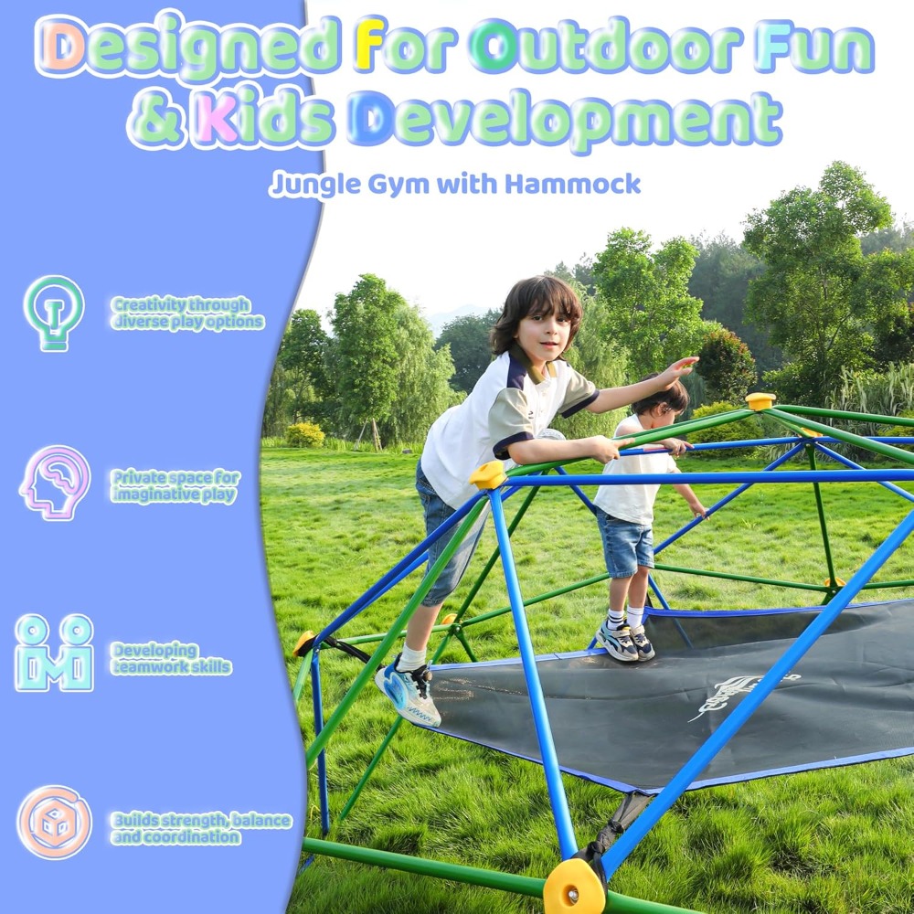 Struttura da gioco a cupola ge - Kids Outdoor Dome Climber recensione e prezzo
