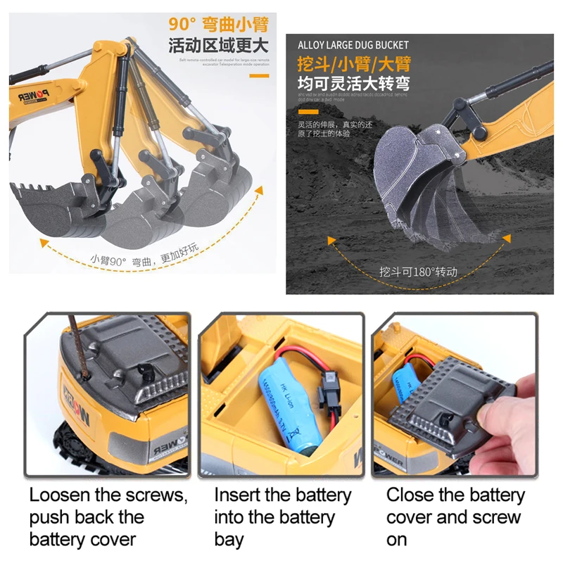 Escavatore RC 2.4Ghz 6 Canali  - Kids Outdoor Digger recensione e prezzo