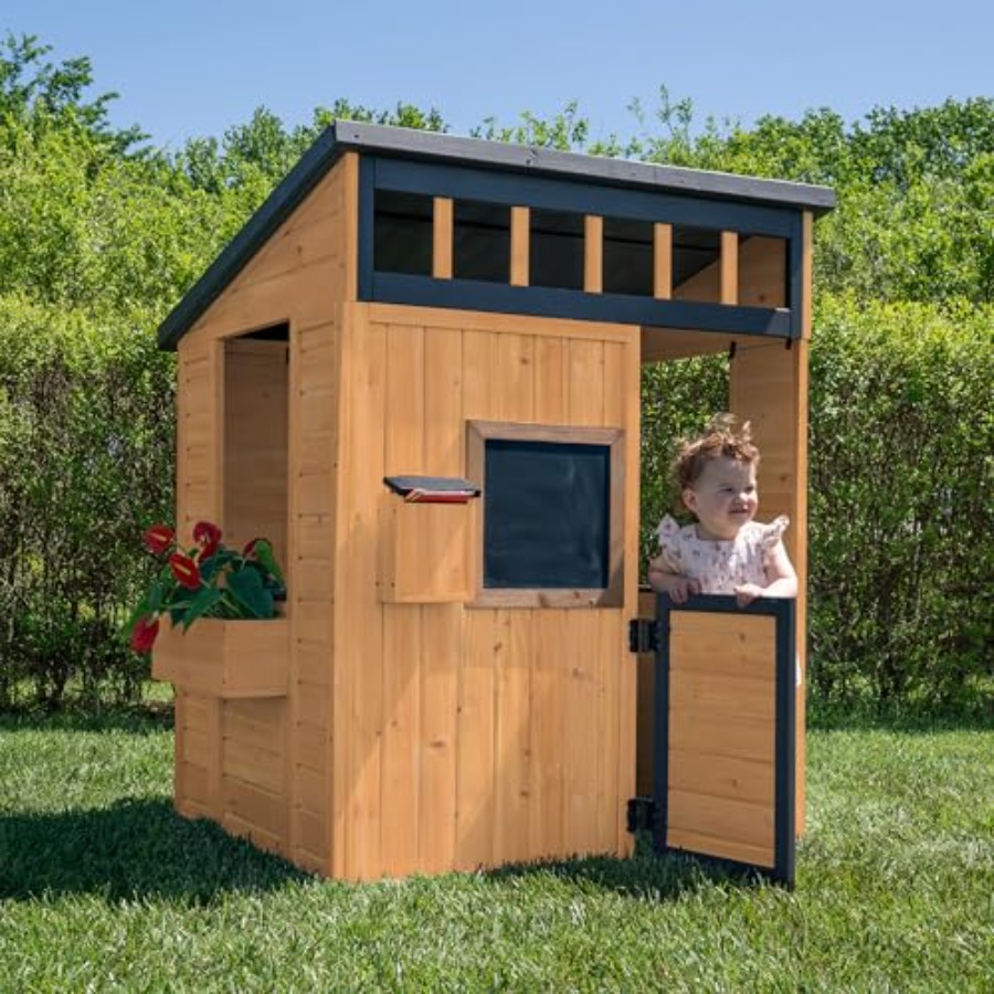 Casetta da gioco per bambini d - Kids Outdoor Chalkboard recensione e prezzo