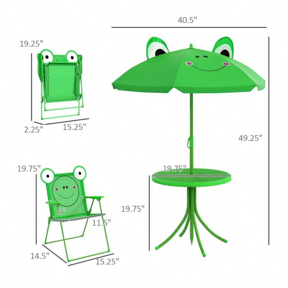 Set Tavolo e Sedie per Bambini - Kids Outdoor Table With Umbrella recensione e prezzo