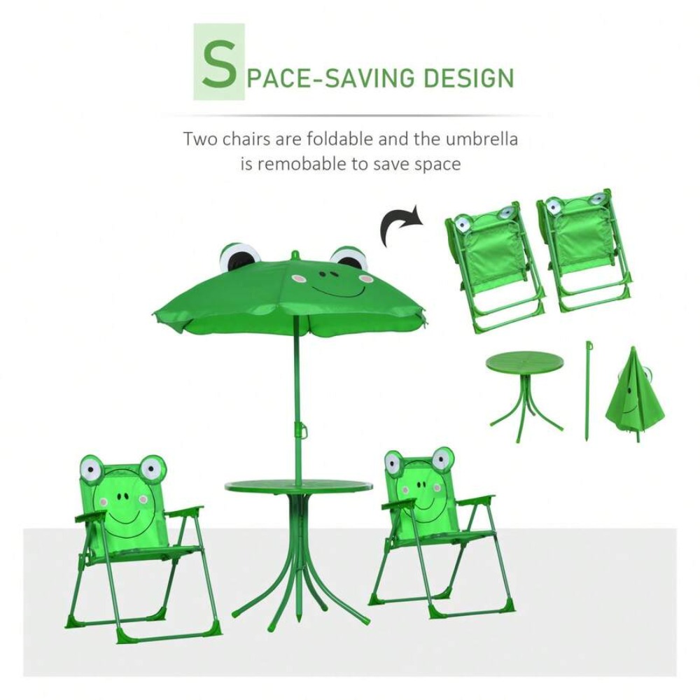 Set Tavolo e Sedie per Bambini - Kids Outdoor Table With Umbrella recensione e prezzo