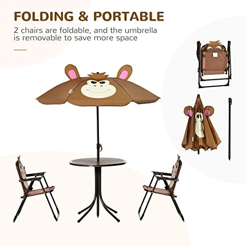 Set Tavolo e Sedie per Bambini - Kids Outdoor Table With Umbrella recensione e prezzo
