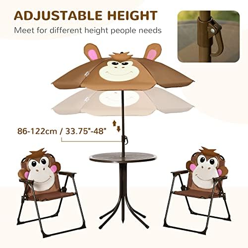 Set Tavolo e Sedie per Bambini - Kids Outdoor Table With Umbrella recensione e prezzo