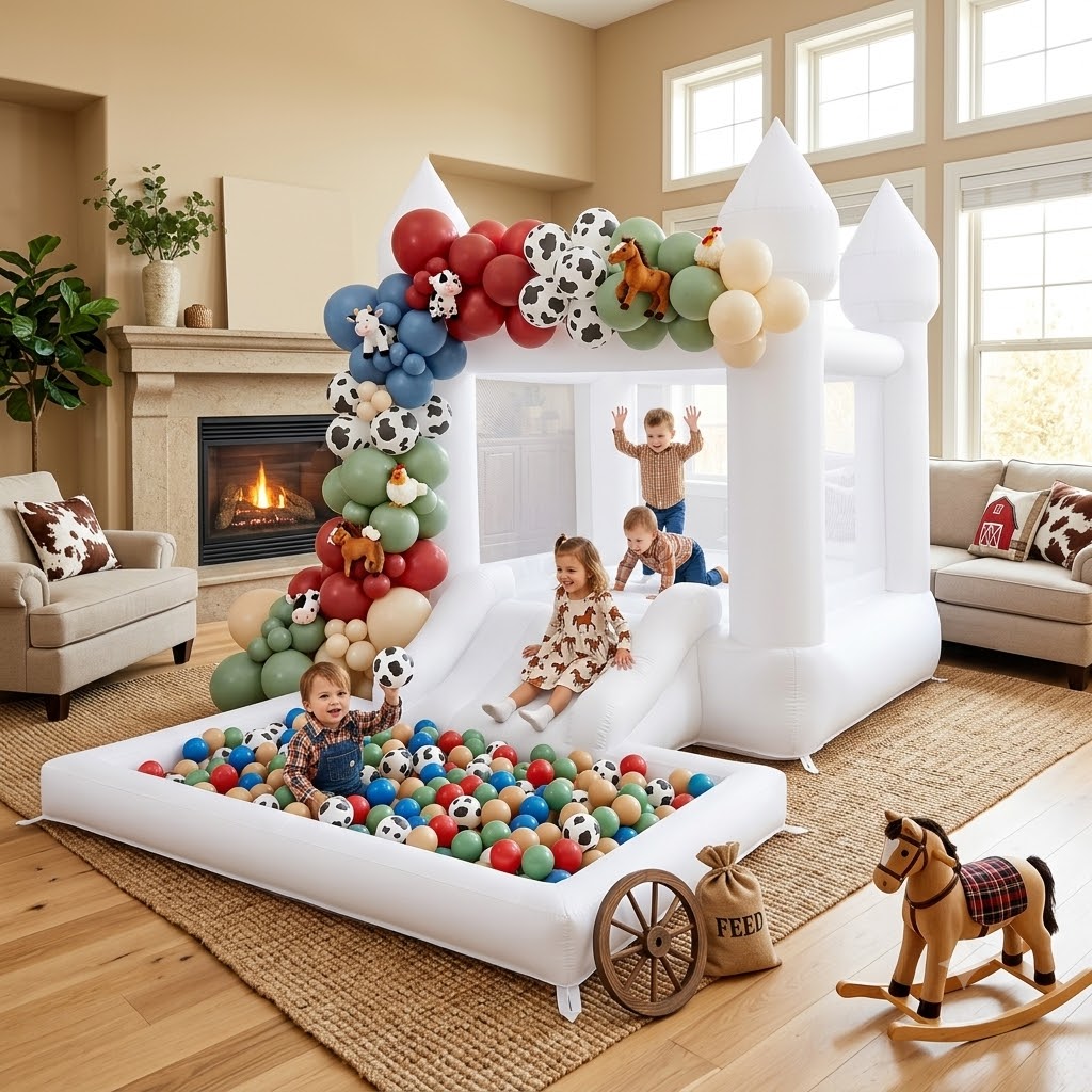 Castello gonfiabile Oxford bia - Kids Outdoor Wendy House recensione e prezzo