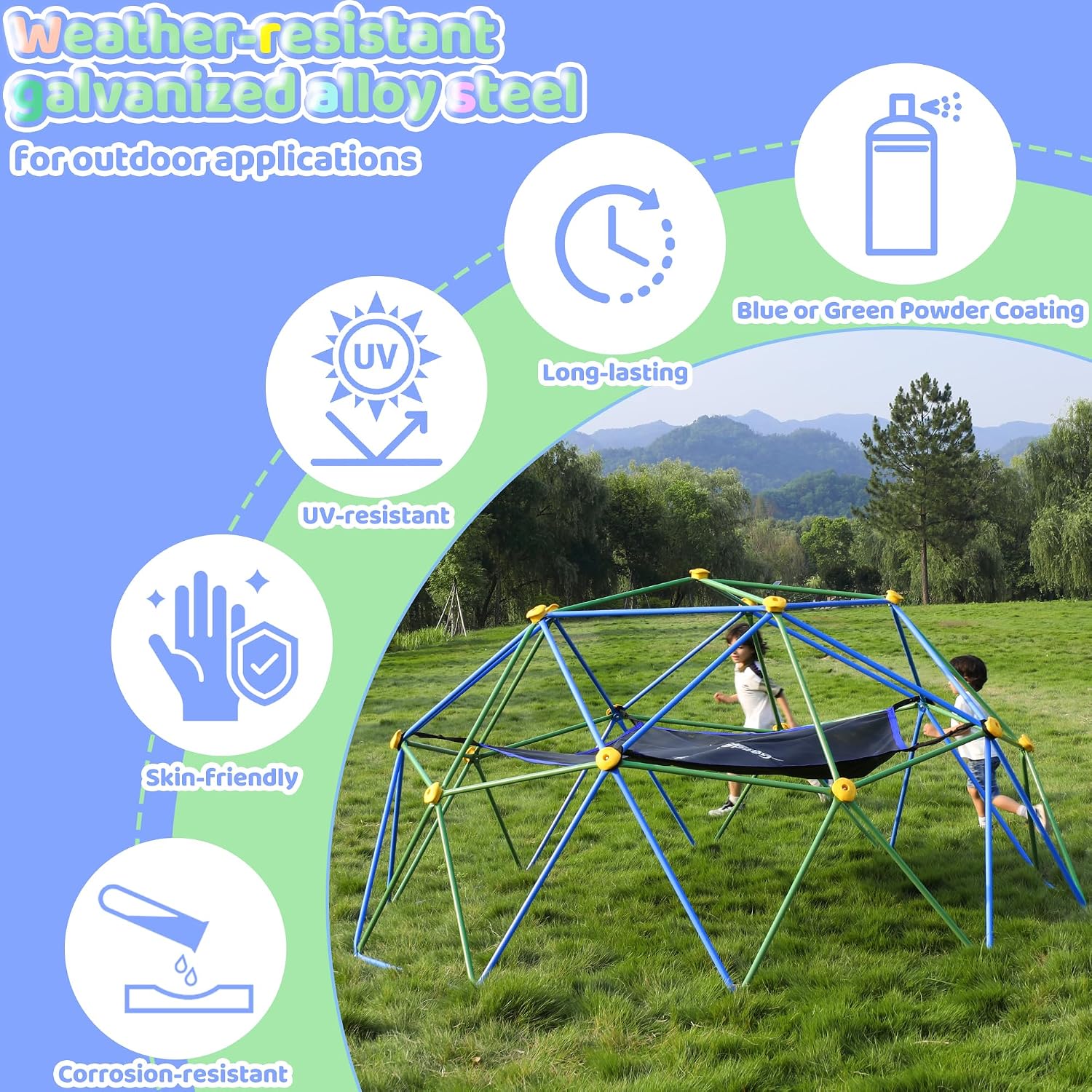 Cupola da Arrampicata da 3 Met - Kids Outdoor Dome Climber recensione e prezzo