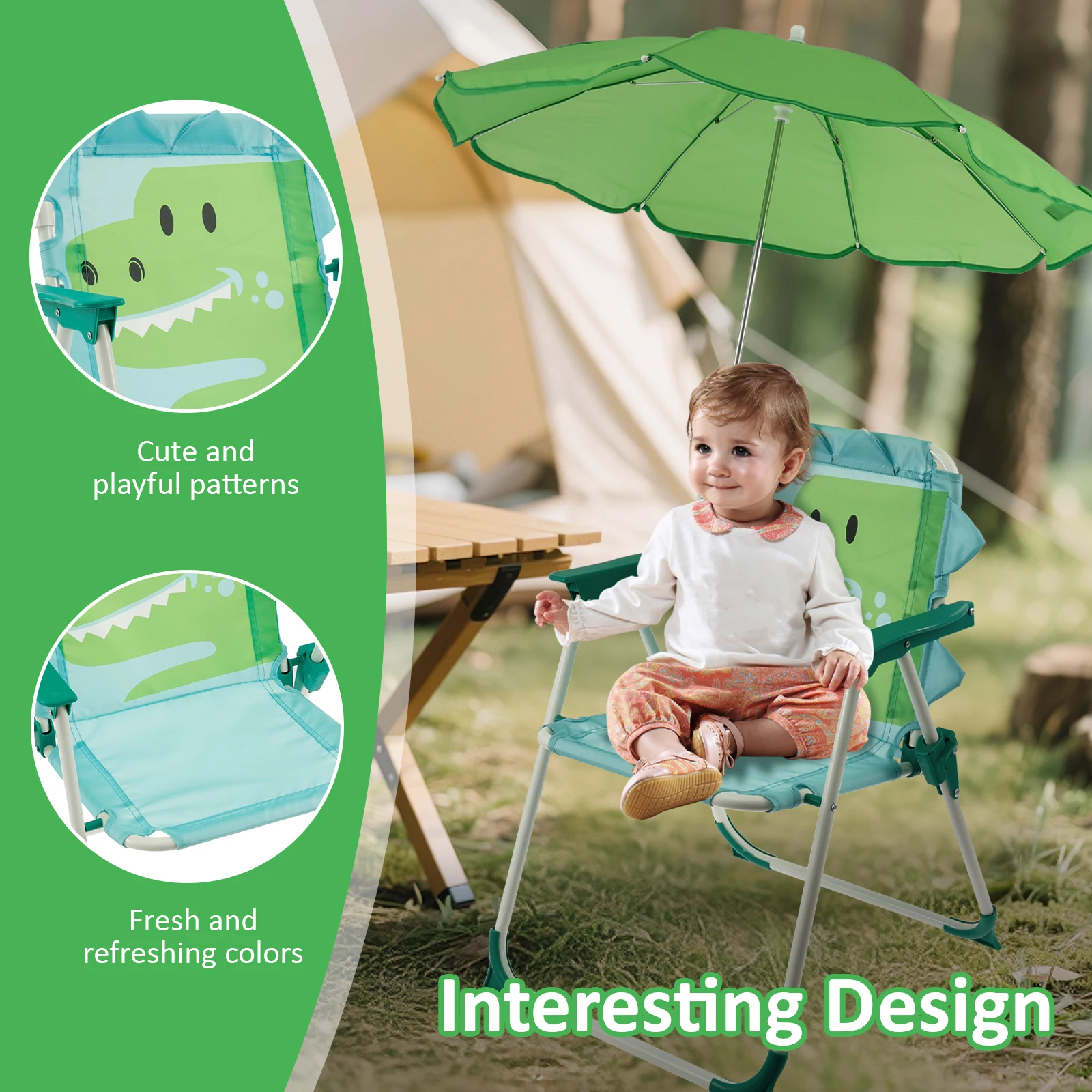 Sedia da Spiaggia Pieghevole p - Kids Outdoor Lounger Chair recensione e prezzo