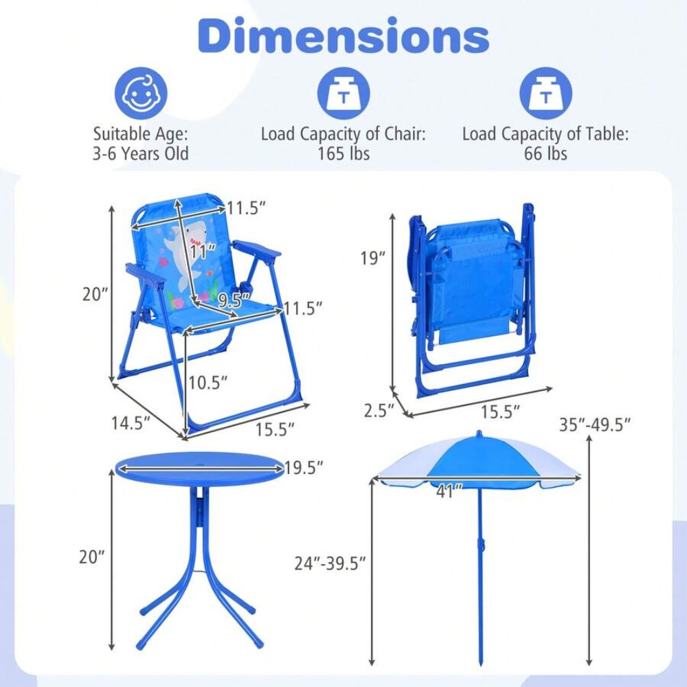 Set da picnic per bambini con  - Kids Outdoor Table With Umbrella recensione e prezzo